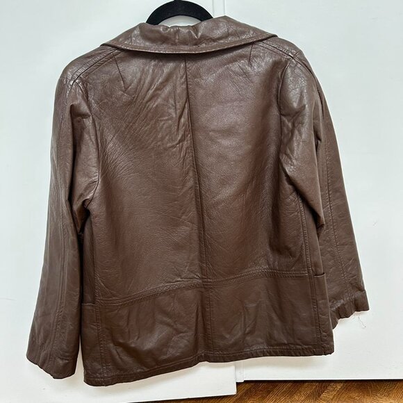Vintage Brown Leather Jacket - Picture 3 of 7